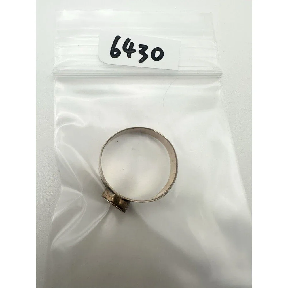 Antique Engraved Initials Gold Tone Signet Ring Size 9.5